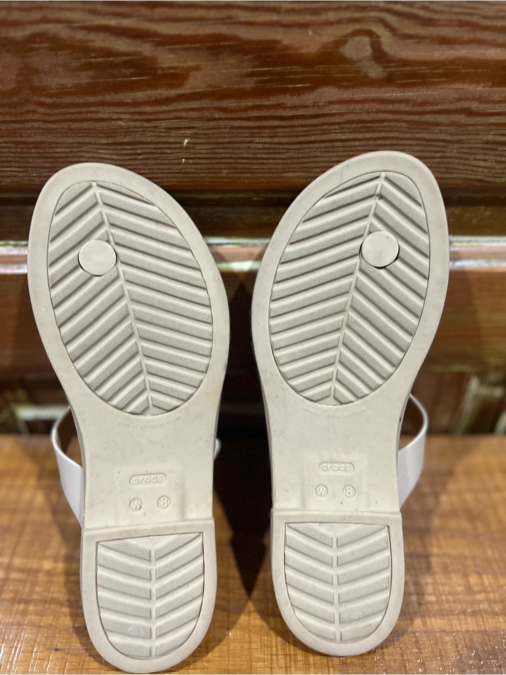 CROCS Women’s Beige Sandals - Picture 4 of 9